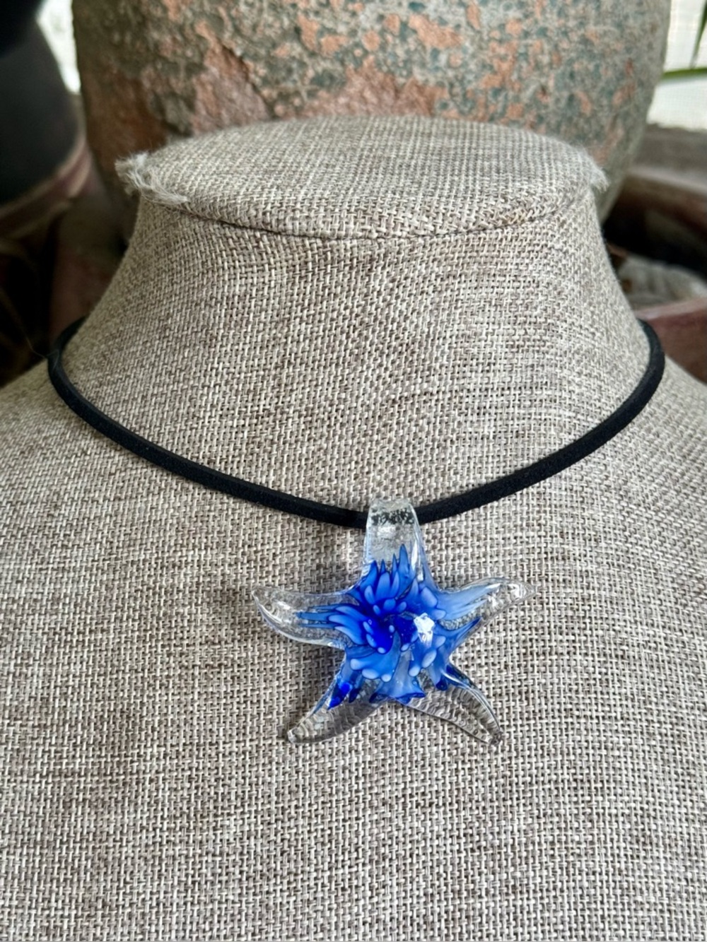 Boho Glass Starfish Choker